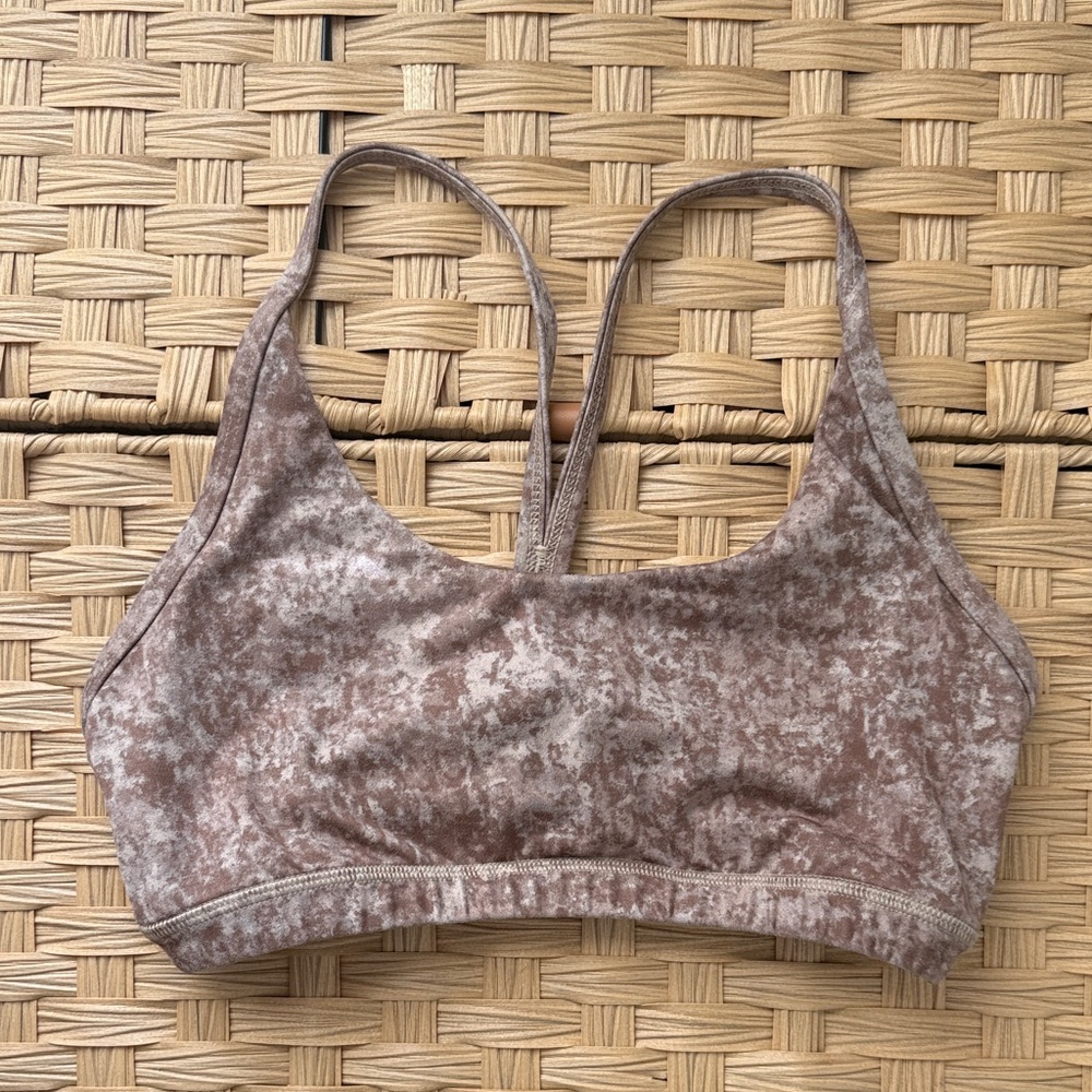 Fleo Women’s Textured Brown Sports Bra medium